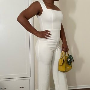 Lulu’s White Jumpsuit size medium